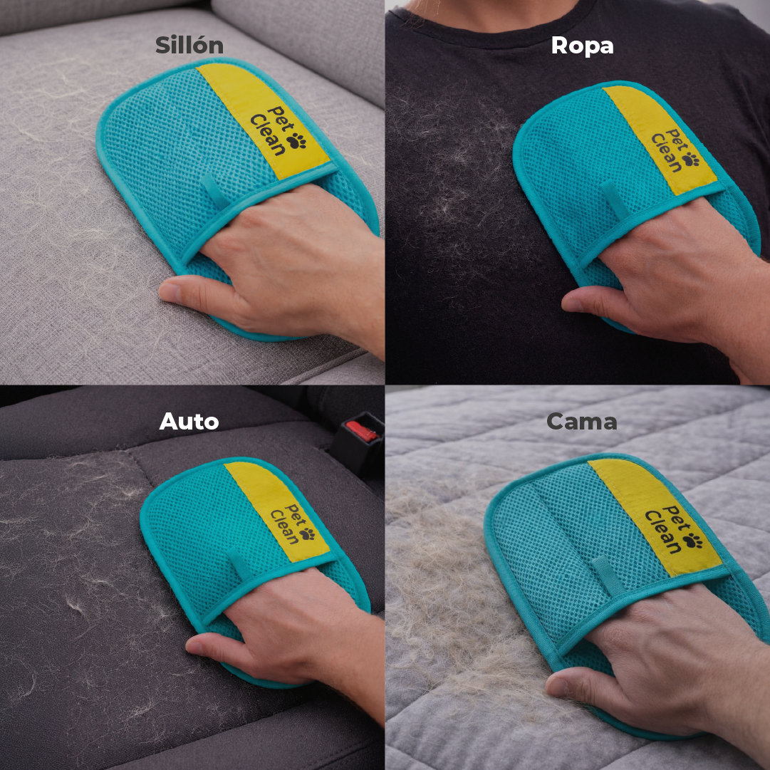 GUANTE QUITA PELOS Y PELUSA DE MASCOTAS-PREMIUM REFORZADO