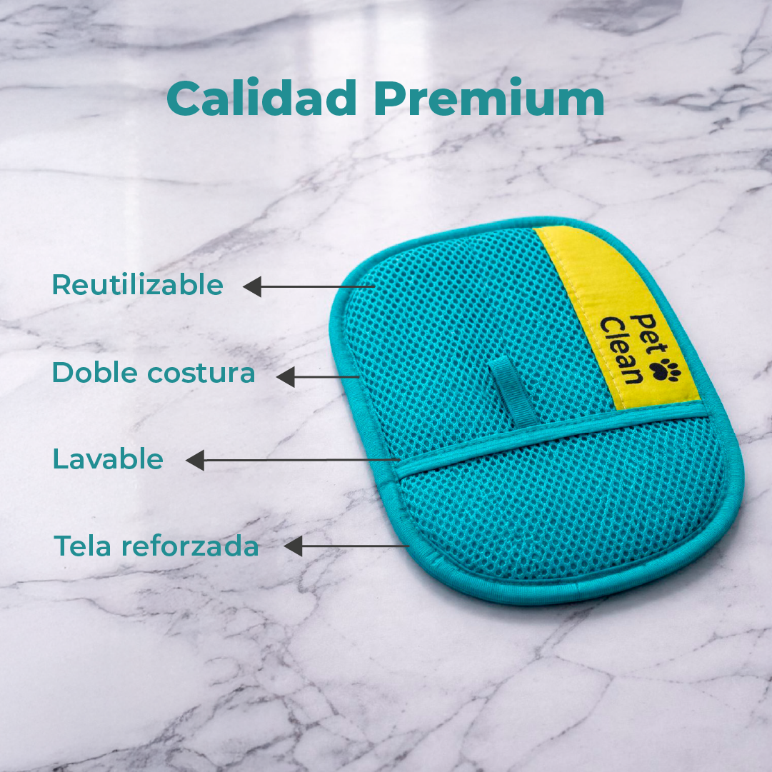 GUANTE QUITA PELOS Y PELUSA DE MASCOTAS-PREMIUM REFORZADO