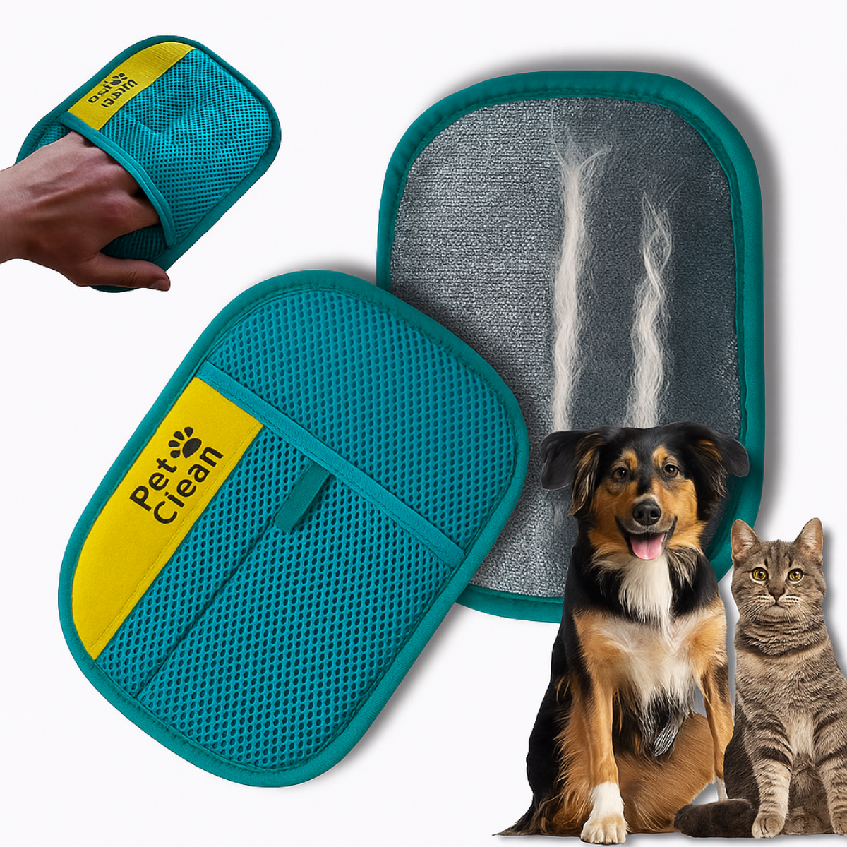 GUANTE QUITA PELOS Y PELUSA DE MASCOTAS-PREMIUM REFORZADO